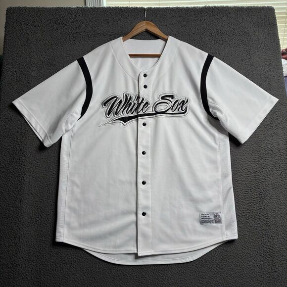 Vintage True Fan Chicago White Sox MLB Genuine Stitched Baseball Jersey Men’s XL - Picture 1 of 14